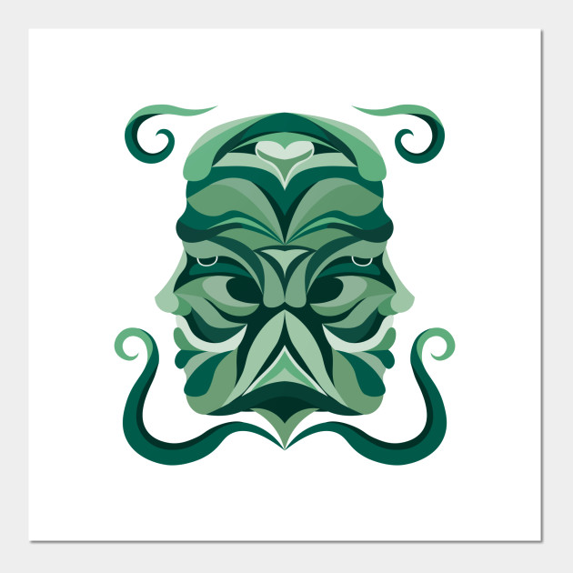 Gemini Zodiac Sign - Green